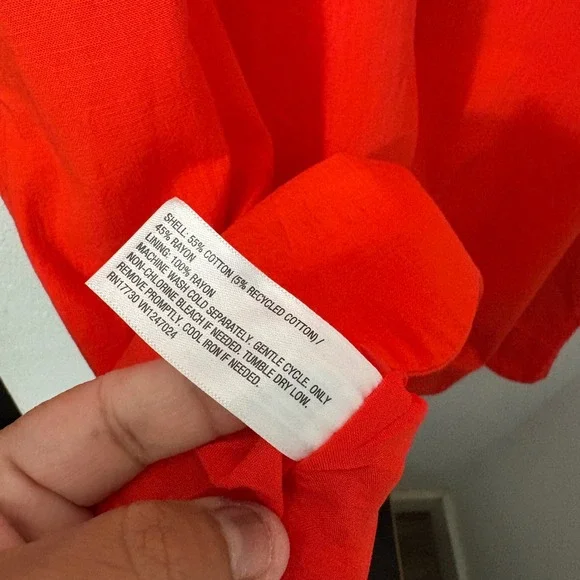 Kate Spade X Target Scalloped Mini Shift Dress Red Sleeveless New Size Large - Picture 6 of 10